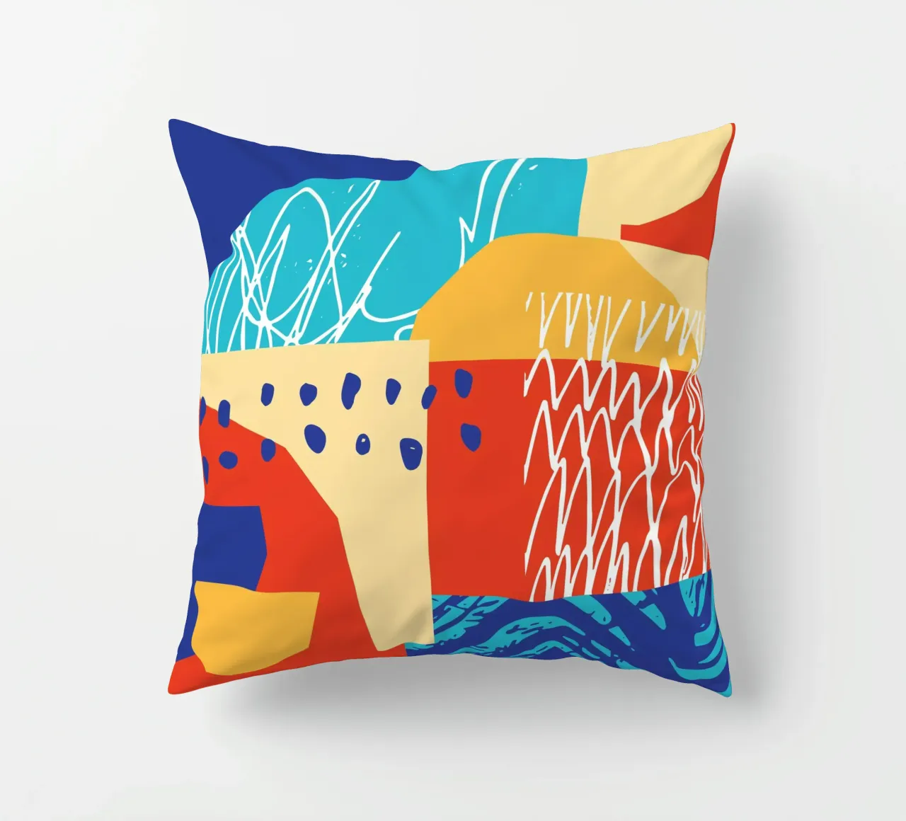 Forma e colore contemporanei II cuscino da Kim Hubball Studio