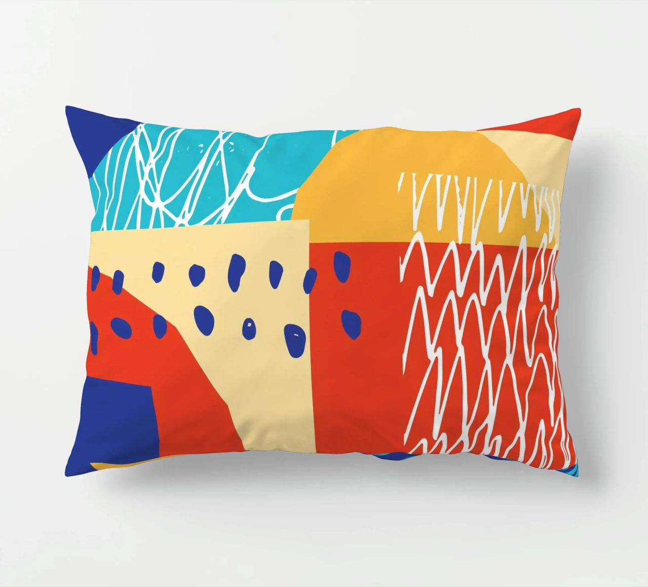 Forma e colore contemporanei II cuscino da Kim Hubball Studio
