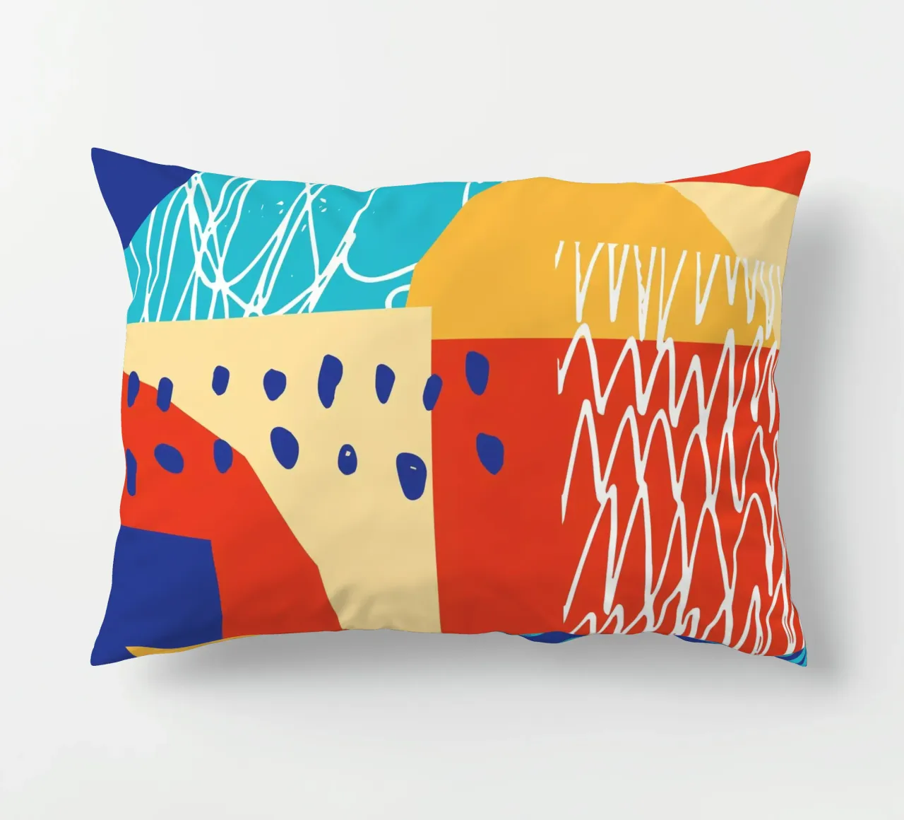 Forma e colore contemporanei II cuscino da Kim Hubball Studio