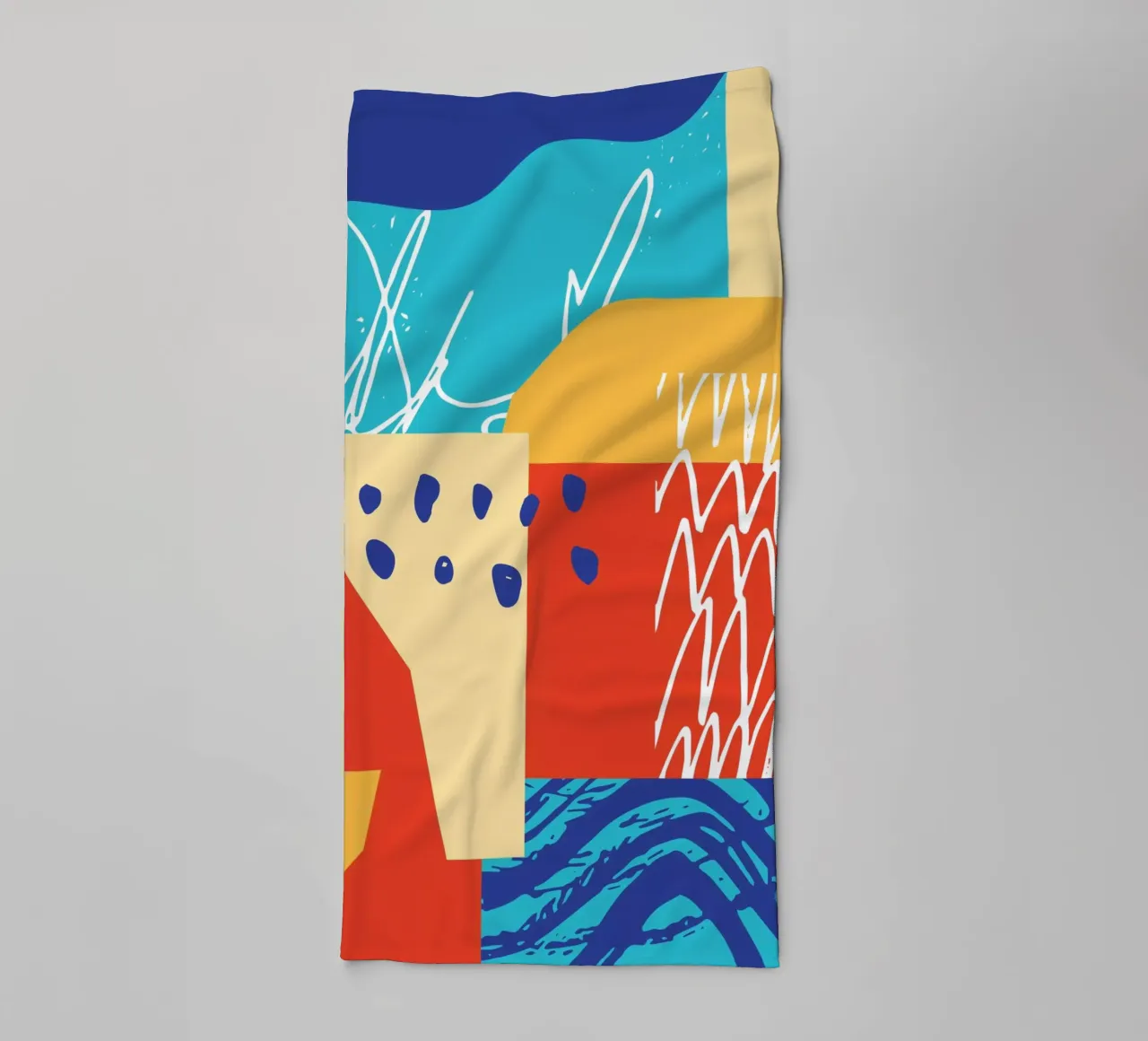 Contemporary Shape and Colour II towel by Kim Hubball Studio