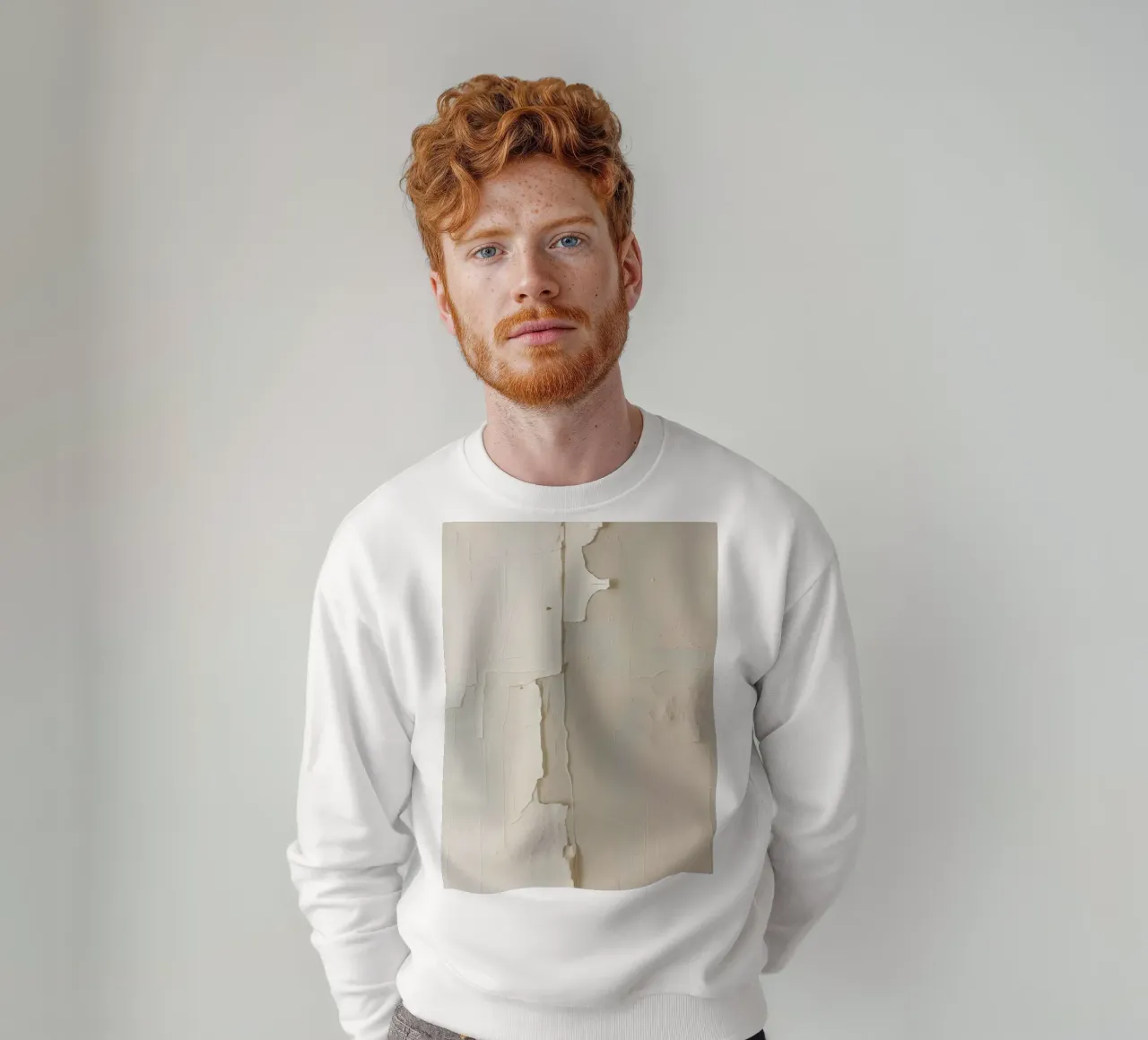 Superficie texturizada con capas pelables sudadera de DesignDoodle