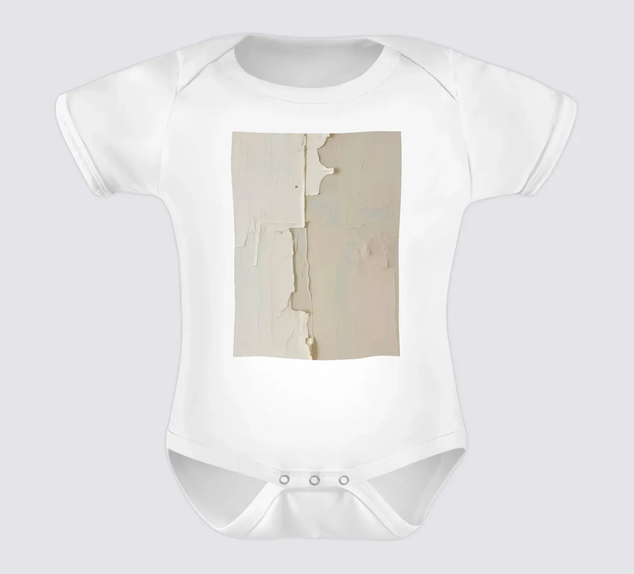 Textured Surface with Peeling Layers short-sleeve baby romper by DesignDoodle