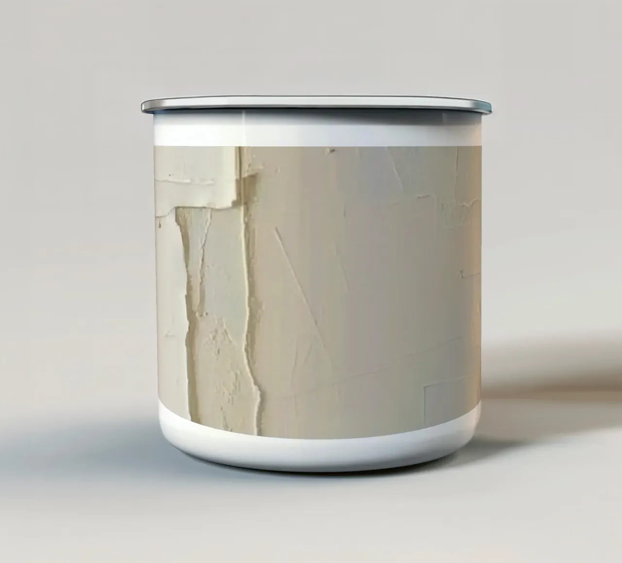Textuuroppervlak met afpellagen emaille mok van DesignDoodle
