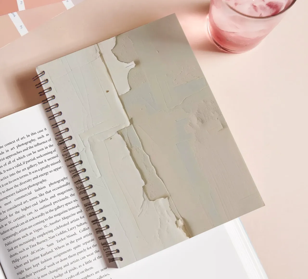 Textured Surface with Peeling Layers spiral notebook by DesignDoodle