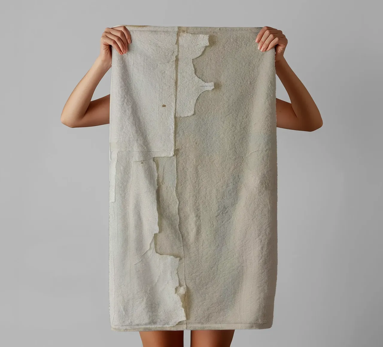 Textured Surface with Peeling Layers towel by DesignDoodle
