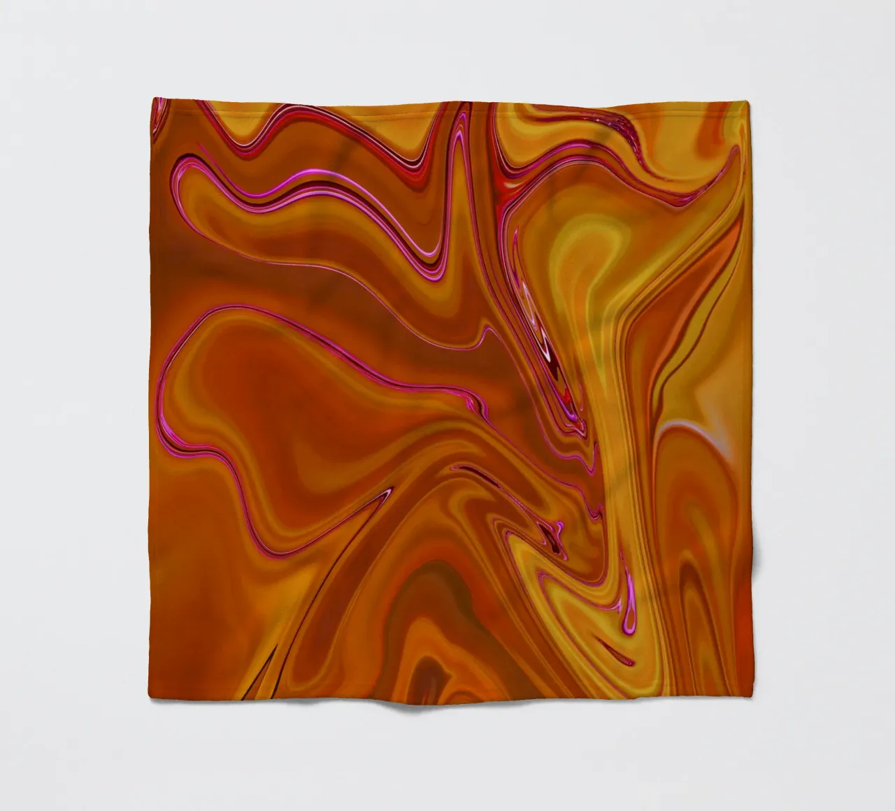 Abstract dynamic pattern in yellow, orange and purple. fleece blanket by Something for you