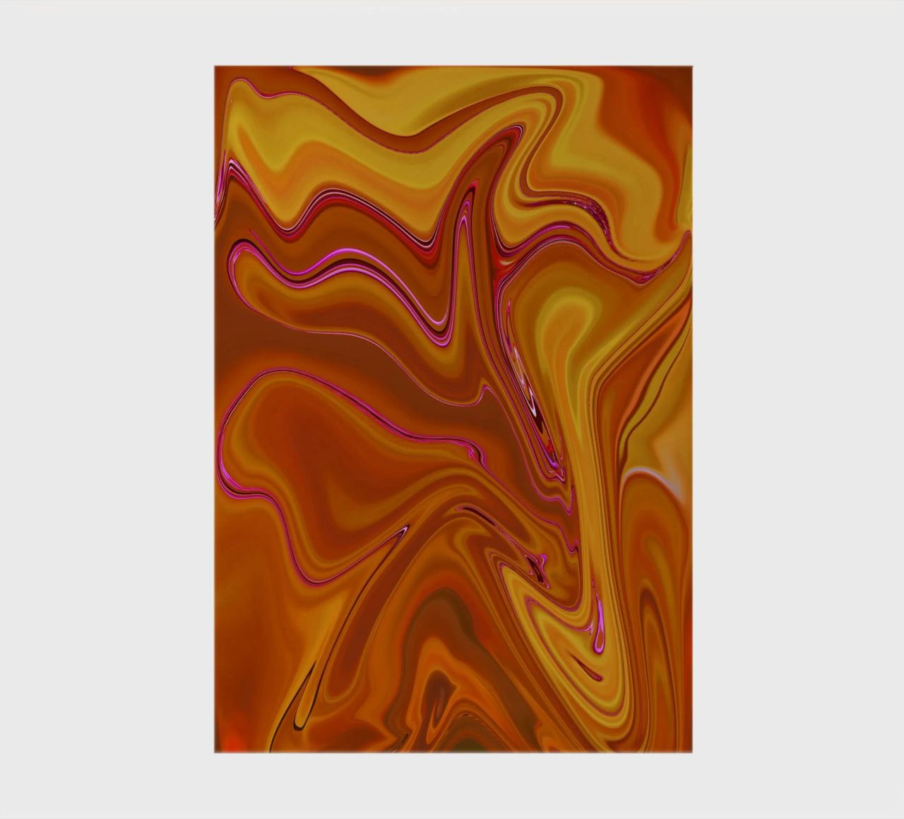 Abstract dynamic pattern in yellow, orange and purple. notebook by Something for you