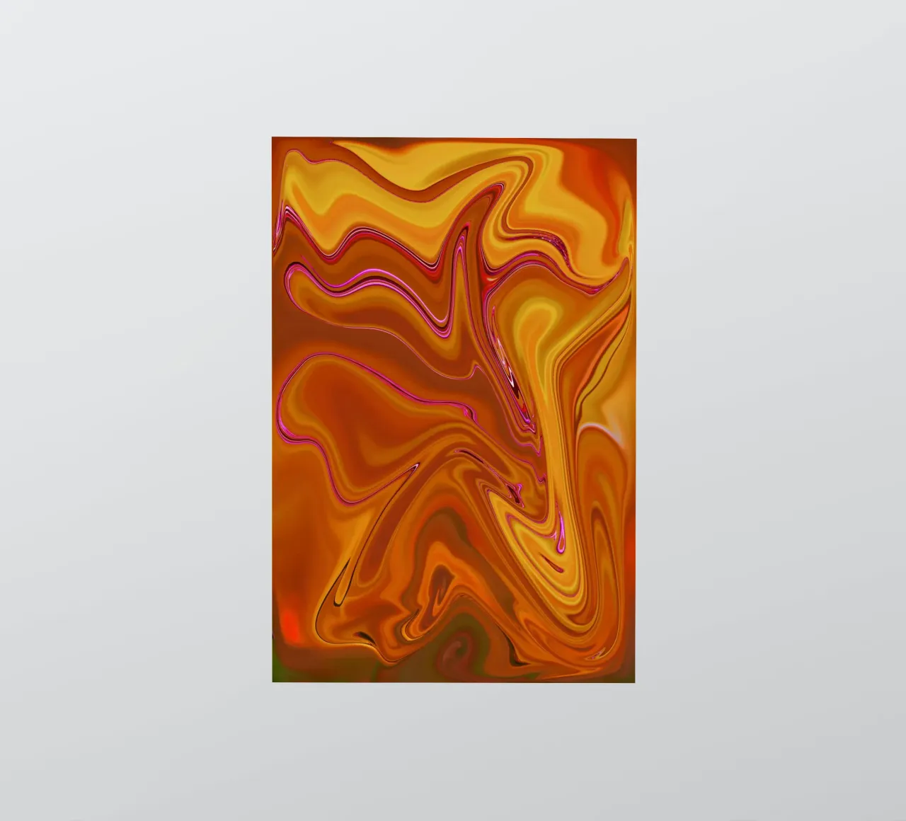 Motif dynamique abstrait en jaune, orange et violet. autocollant de Something for you