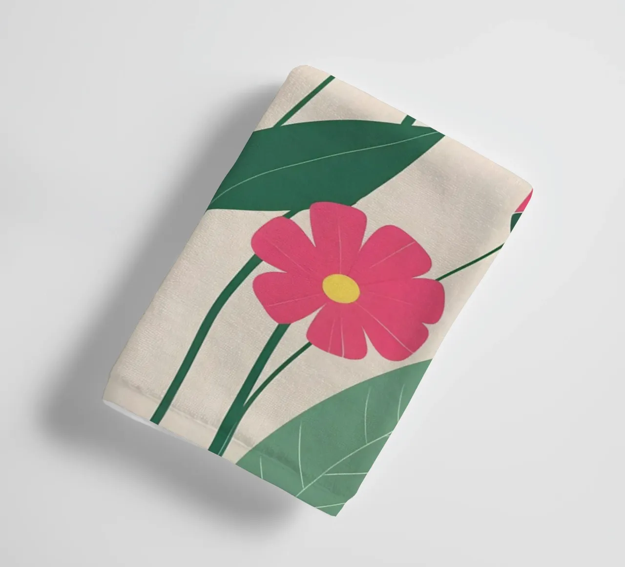 Poster floreale minimalista scandinavo asciugamano da bagno da Bloom And Brush