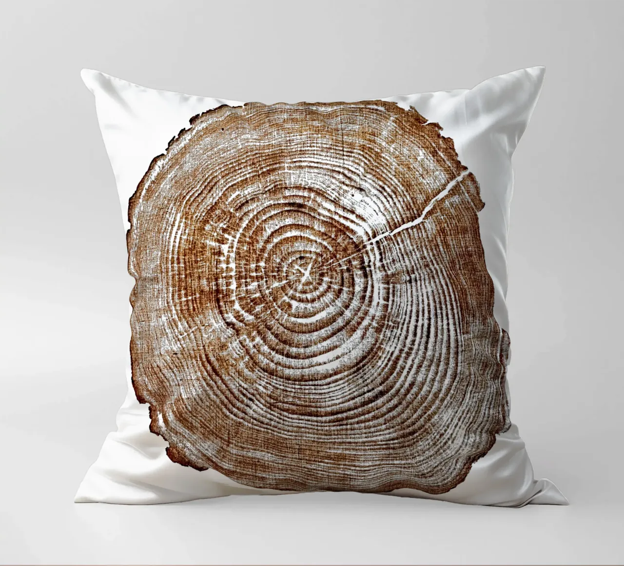 Anelli dell'albero fetta di legno cuscino da TAKU + TAKU