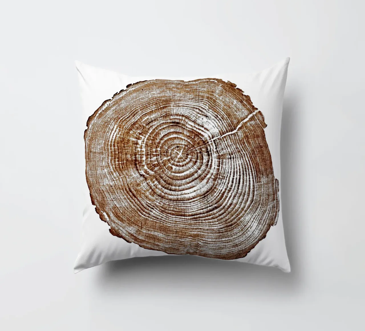 Anelli dell'albero fetta di legno cuscino da TAKU + TAKU