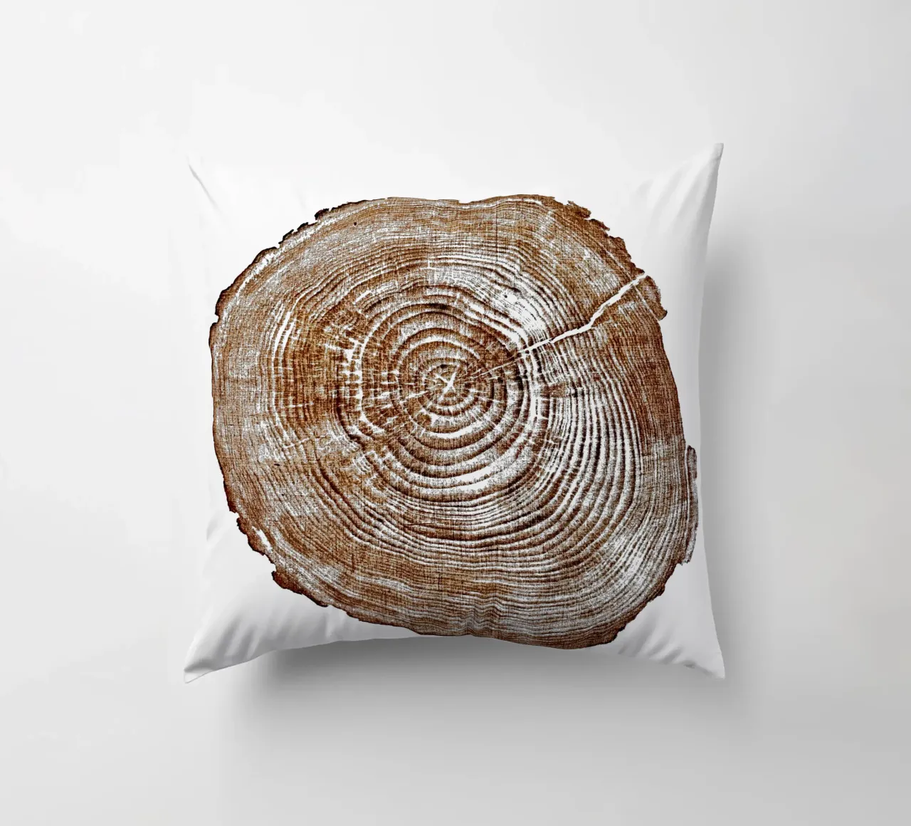Anelli dell'albero fetta di legno cuscino da TAKU + TAKU