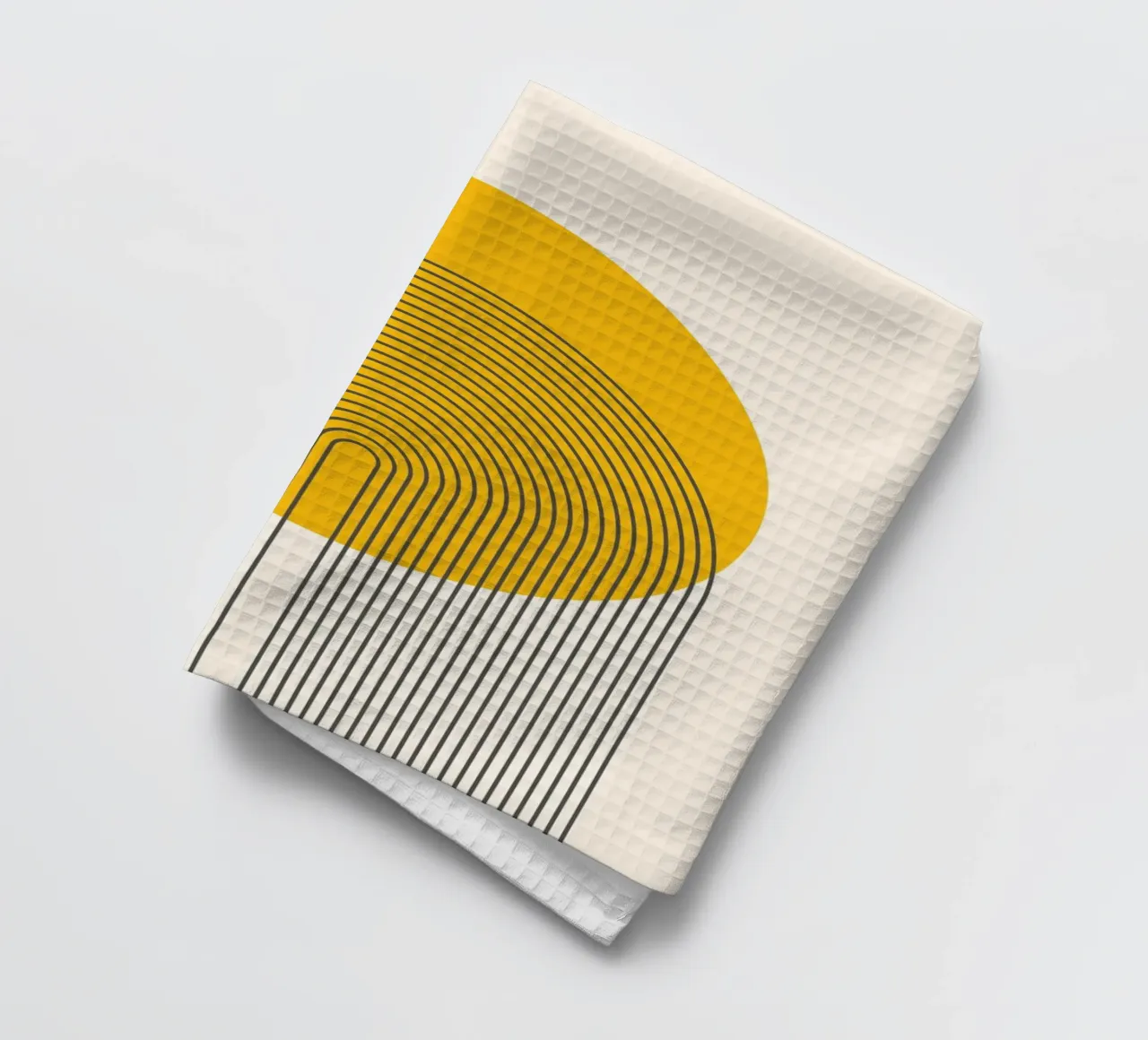 Minimal Sun Geometric Art Print torchon de Cozy Vibes