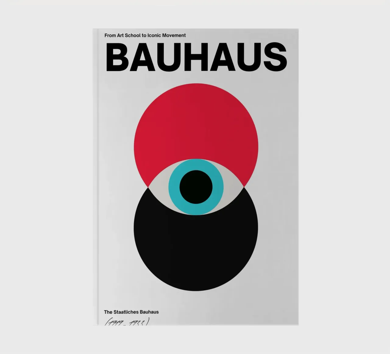 Bauhaus Abstract Circles Print notebook by Cozy Vibes