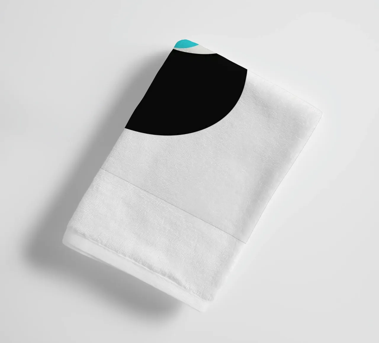 Bauhaus Abstract Circles Print towel by Cozy Vibes