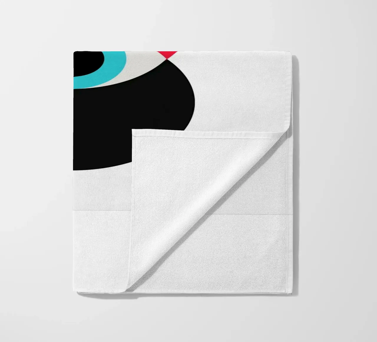 Bauhaus abstracte cirkels print strandhanddoek van Cozy Vibes