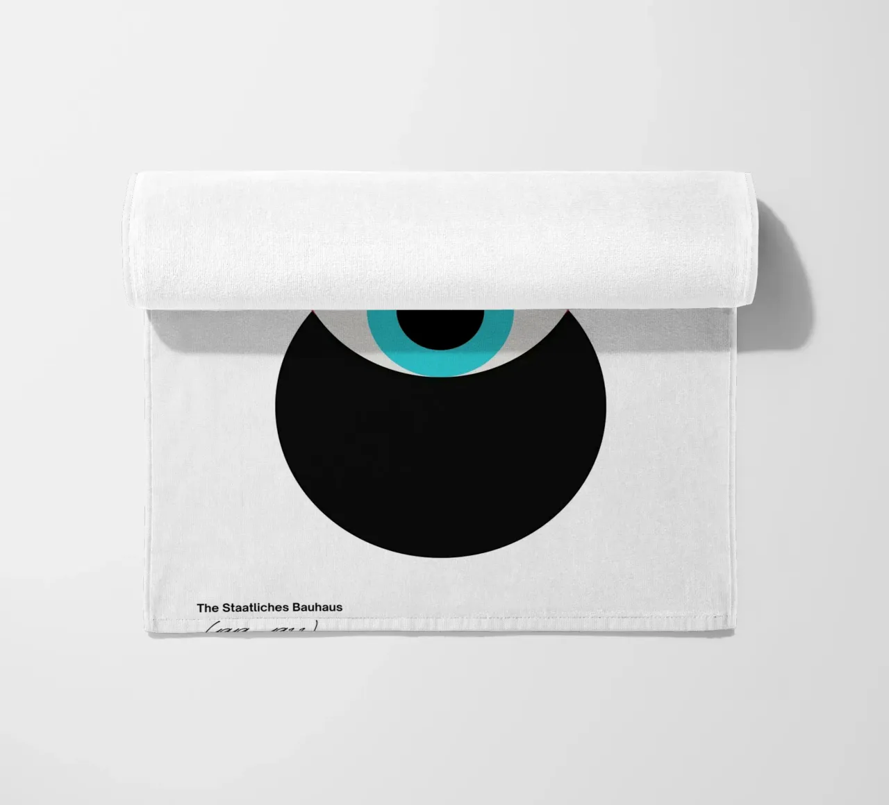 Bauhaus abstracte cirkels print strandhanddoek van Cozy Vibes