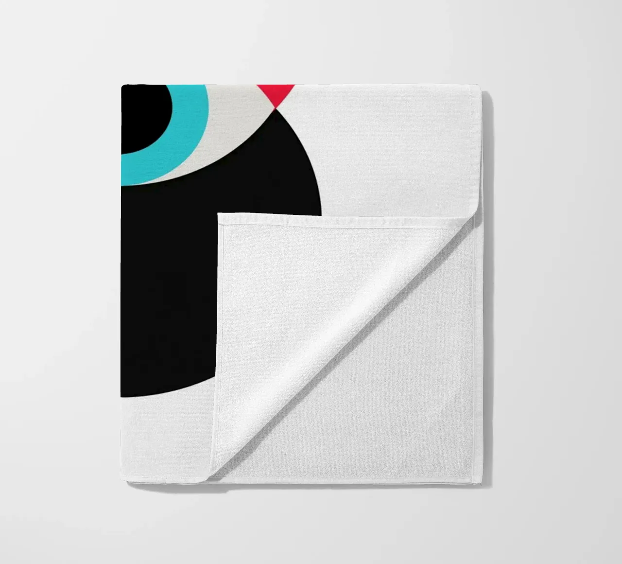 Bauhaus abstracte cirkels print strandhanddoek van Cozy Vibes