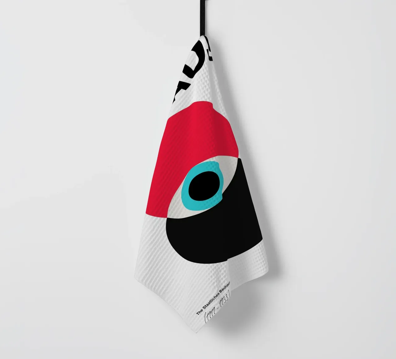 Bauhaus abstracte cirkels print theedoek van Cozy Vibes