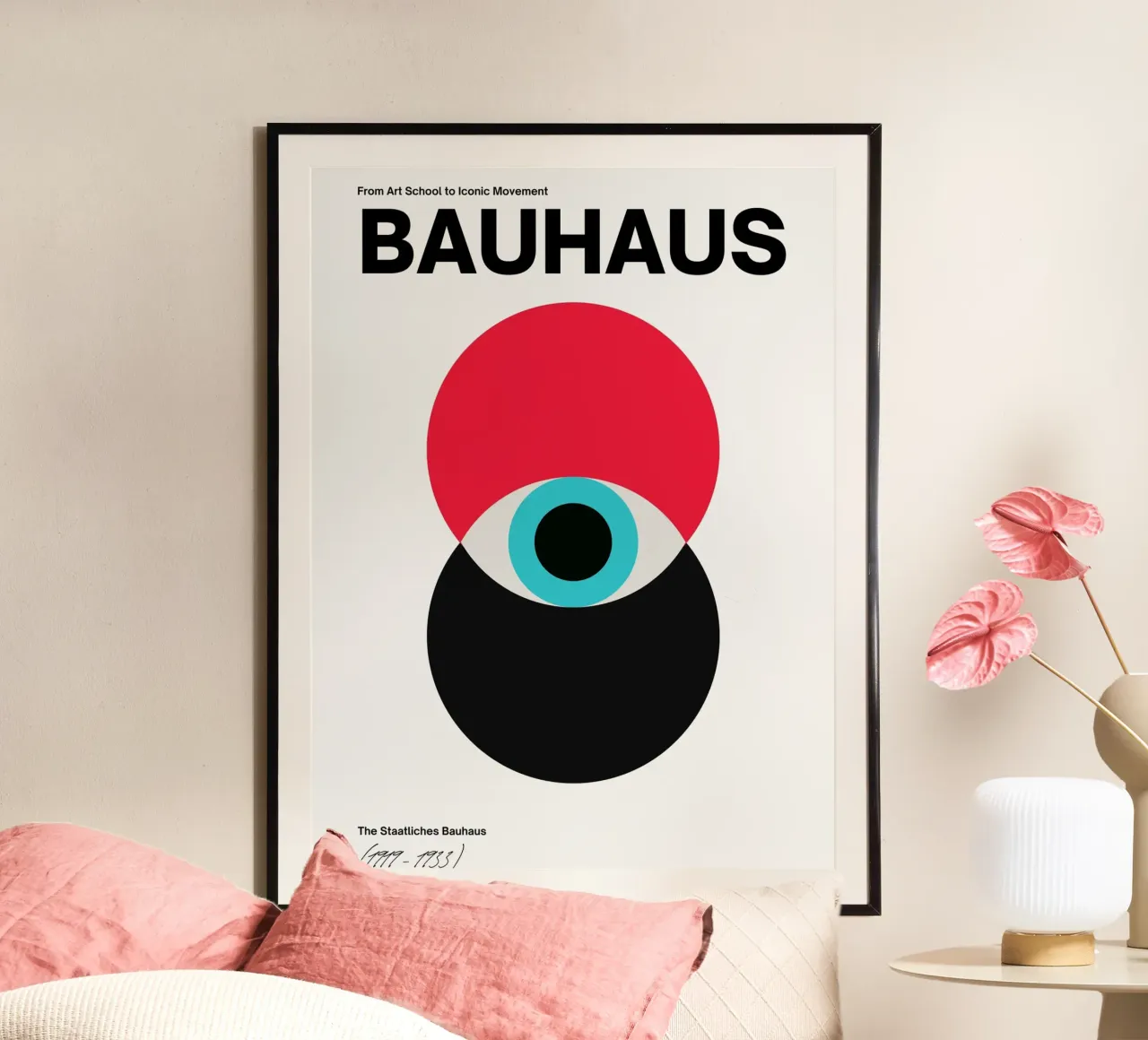 Bauhaus Abstract Circles Print hahnemühle by Cozy Vibes