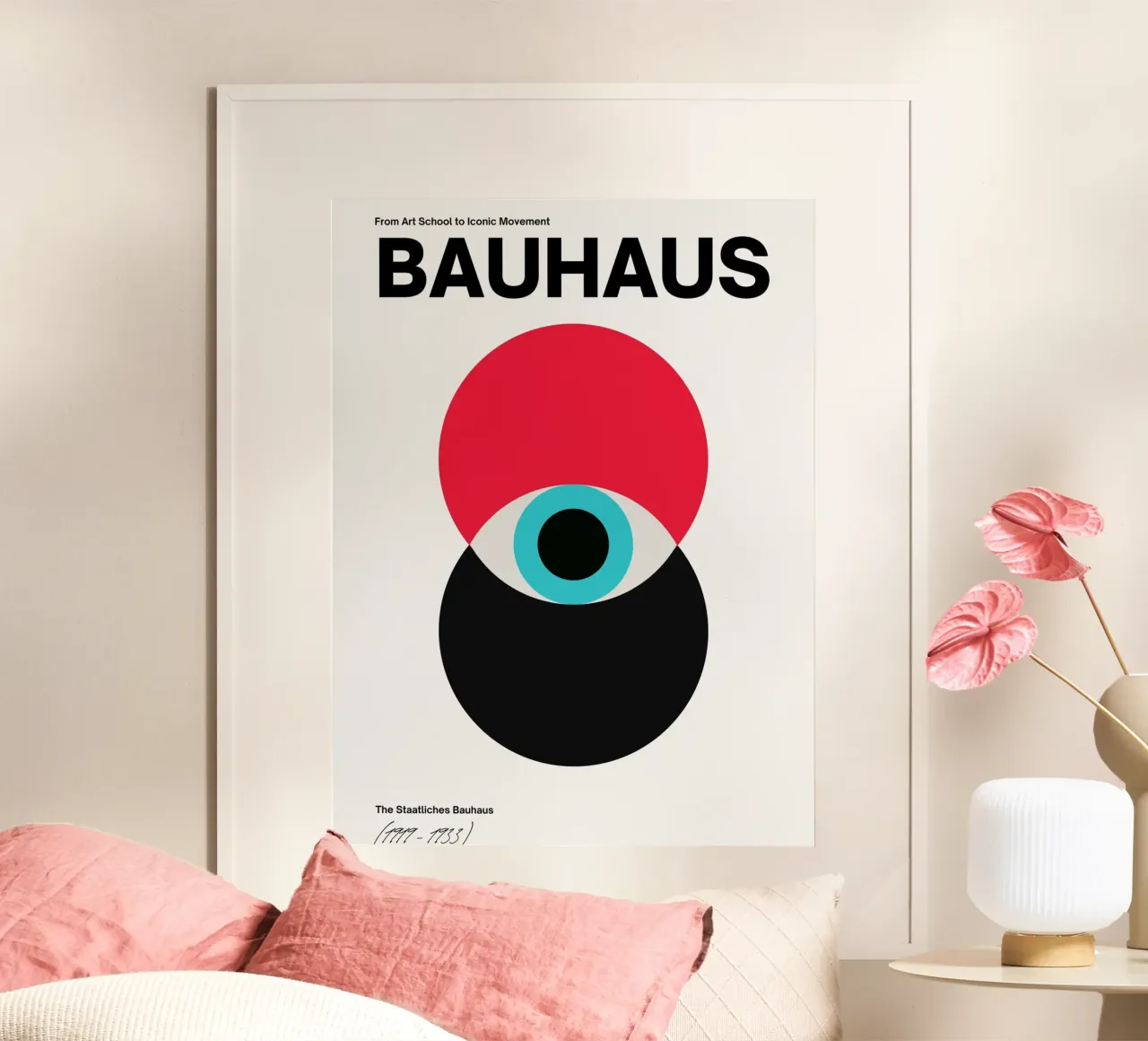 Bauhaus Abstract Circles Print hahnemühle by Cozy Vibes