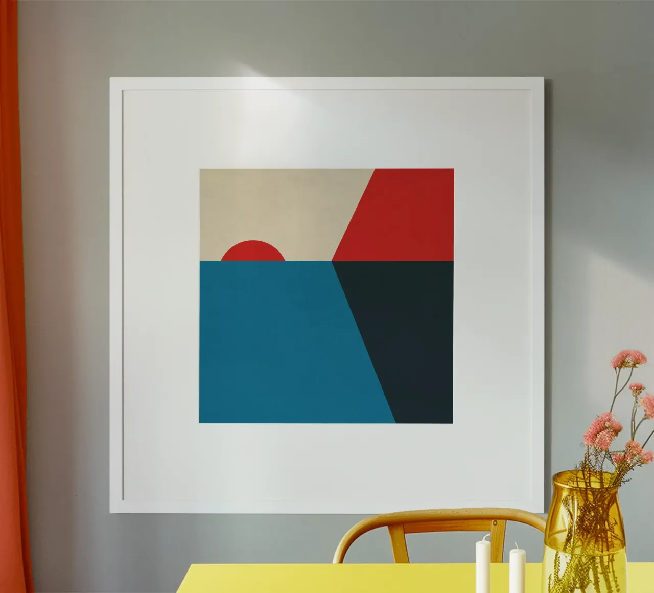 Tramonto geometrico poster da Kim Hubball Studio