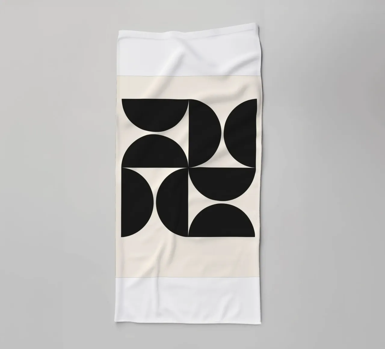 Minimal Bauhaus Geometry Print towel by Cozy Vibes