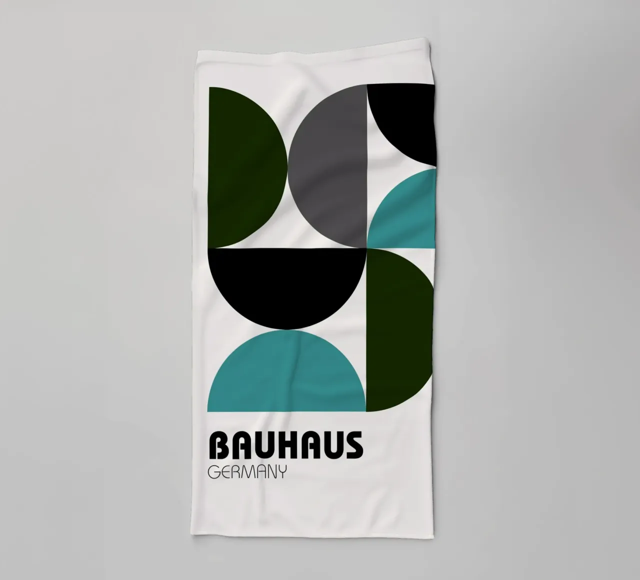Bauhaus Geometry - Modern Abstract Art Print towel by Cozy Vibes