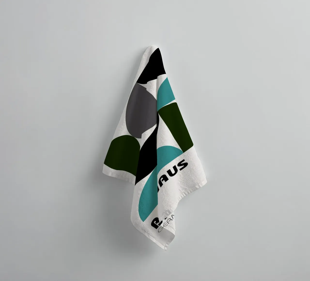 Bauhaus Geometry - Modern Abstract Art Print towel by Cozy Vibes