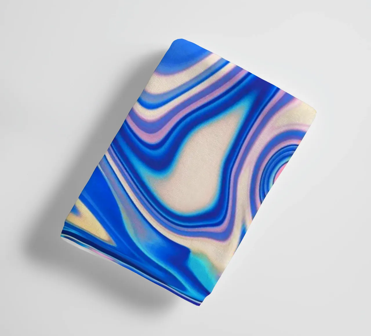 Motivo dinamico astratto in bianco, blu e rosa. asciugamano da bagno da Something for you