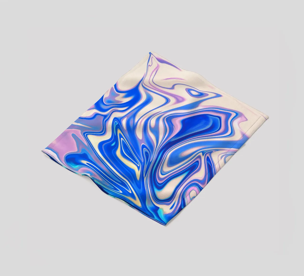 Abstract dynamic pattern in white, blue and pink. fleece blanket by Something for you