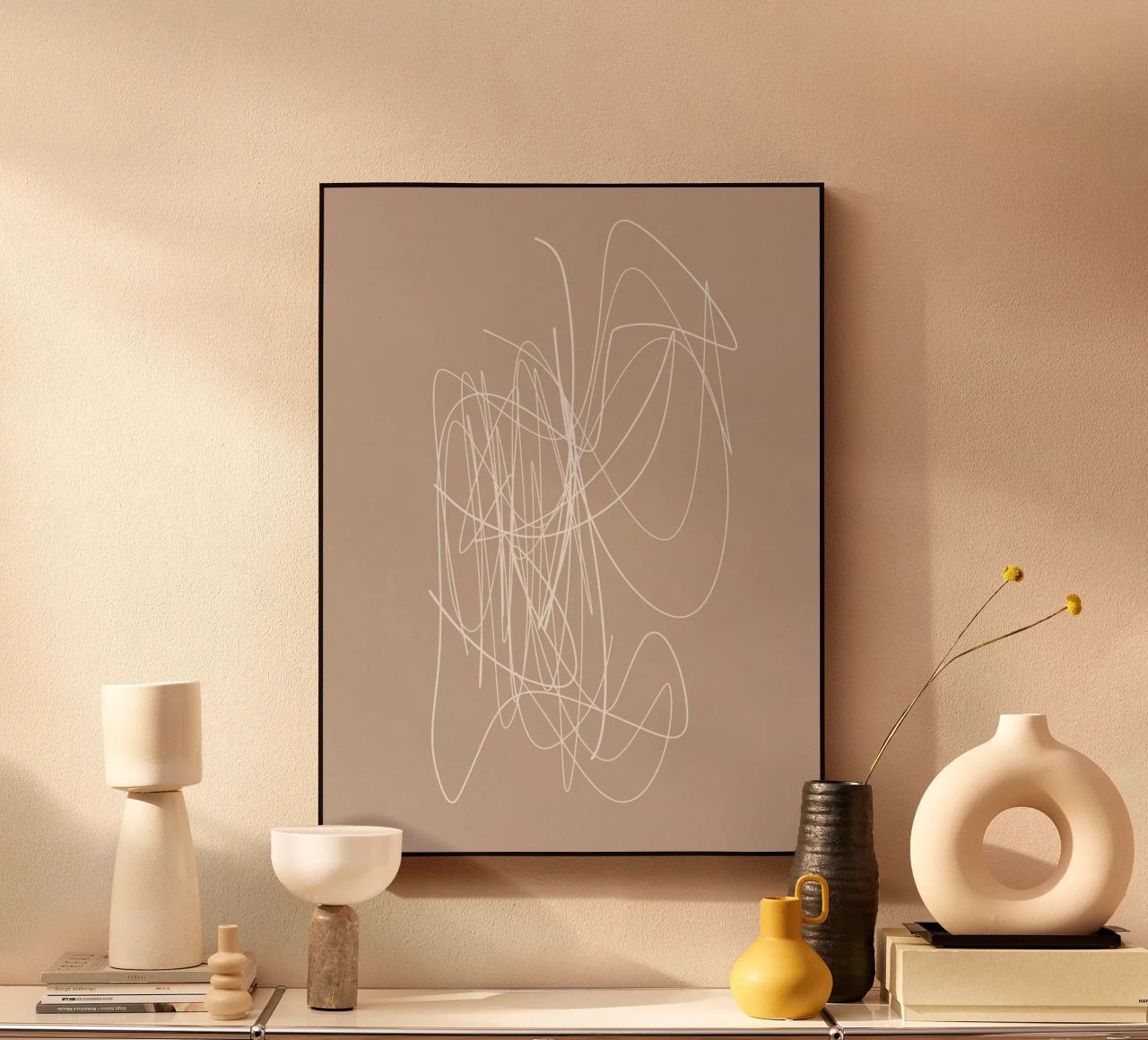 Meet You There | Abstract Minimal Line Drawing plexiglass da sabidussi