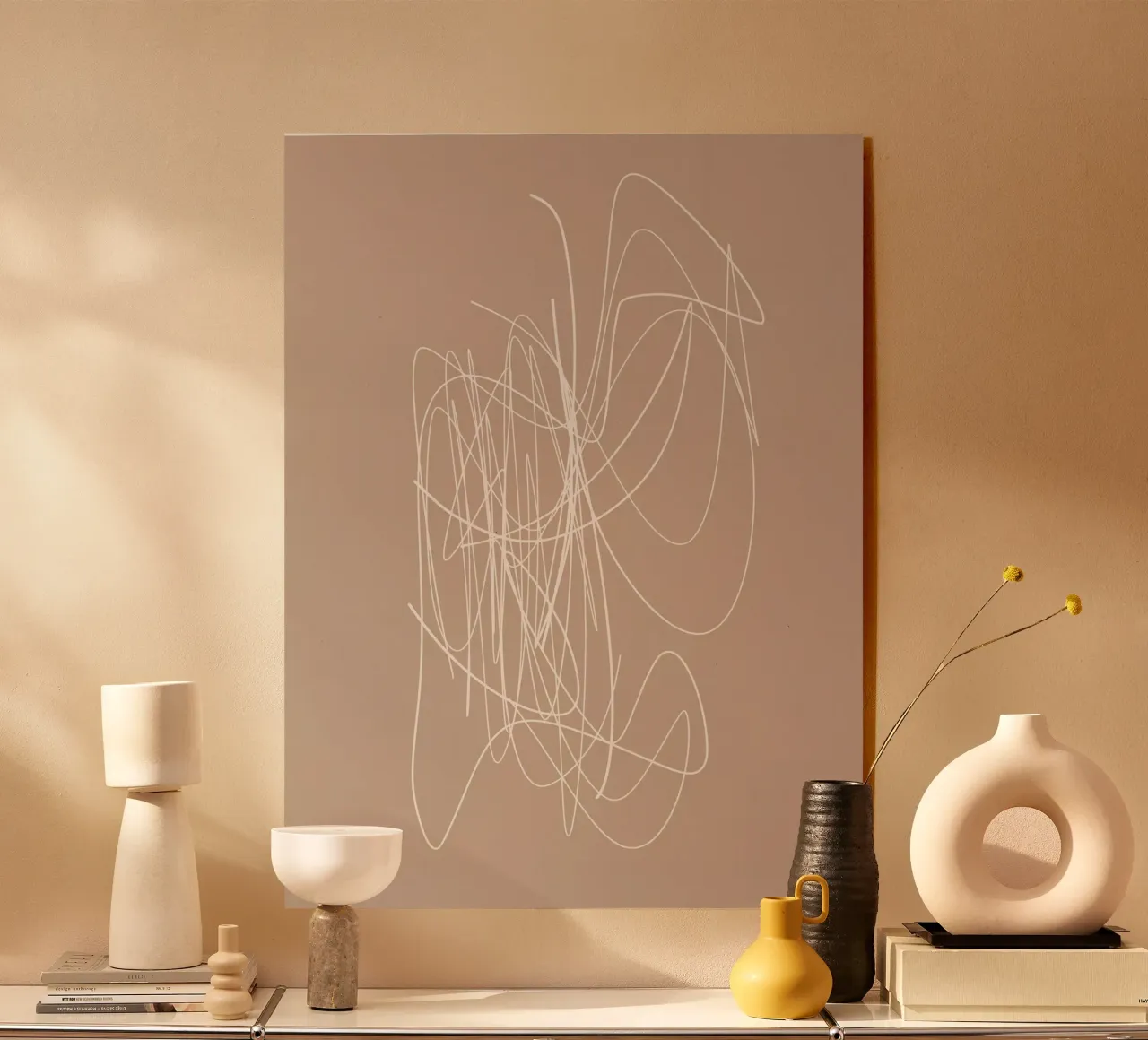 Meet You There | Abstract Minimal Line Drawing plexiglass da sabidussi