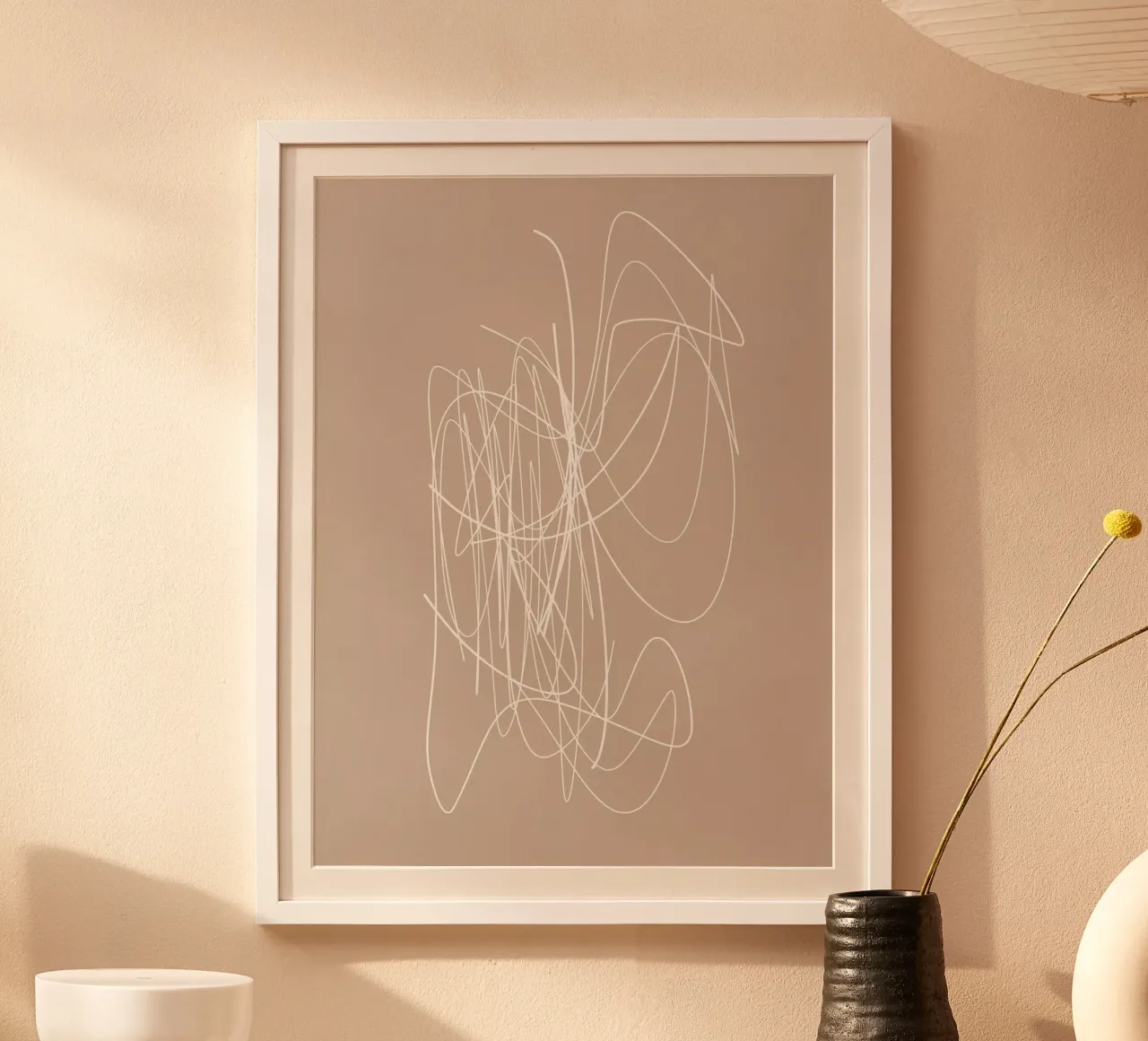 Meet You There | Abstract Minimal Line Drawing carta hahnemühle da sabidussi