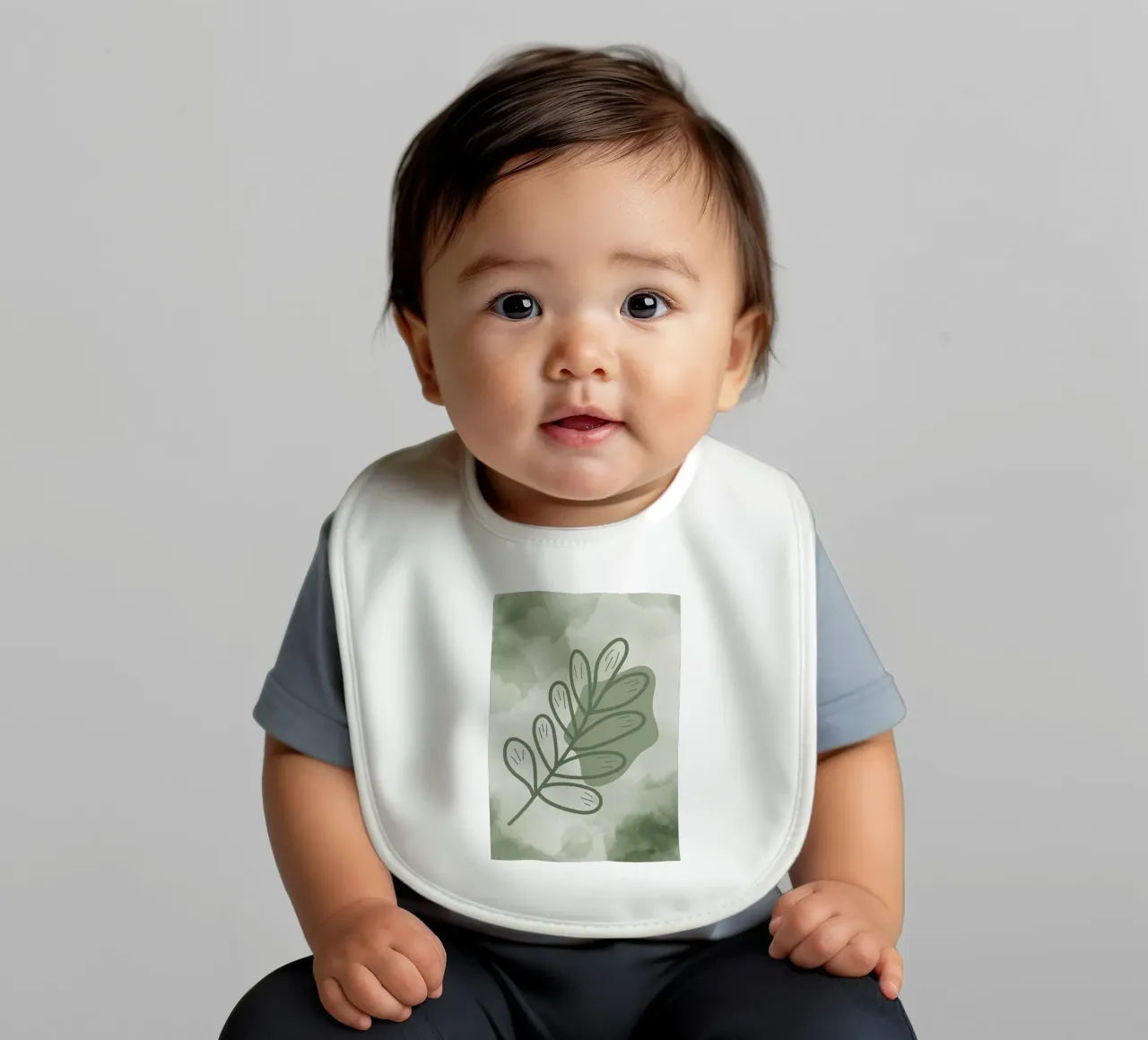 Foglia verde bavaglino da HARU HARU