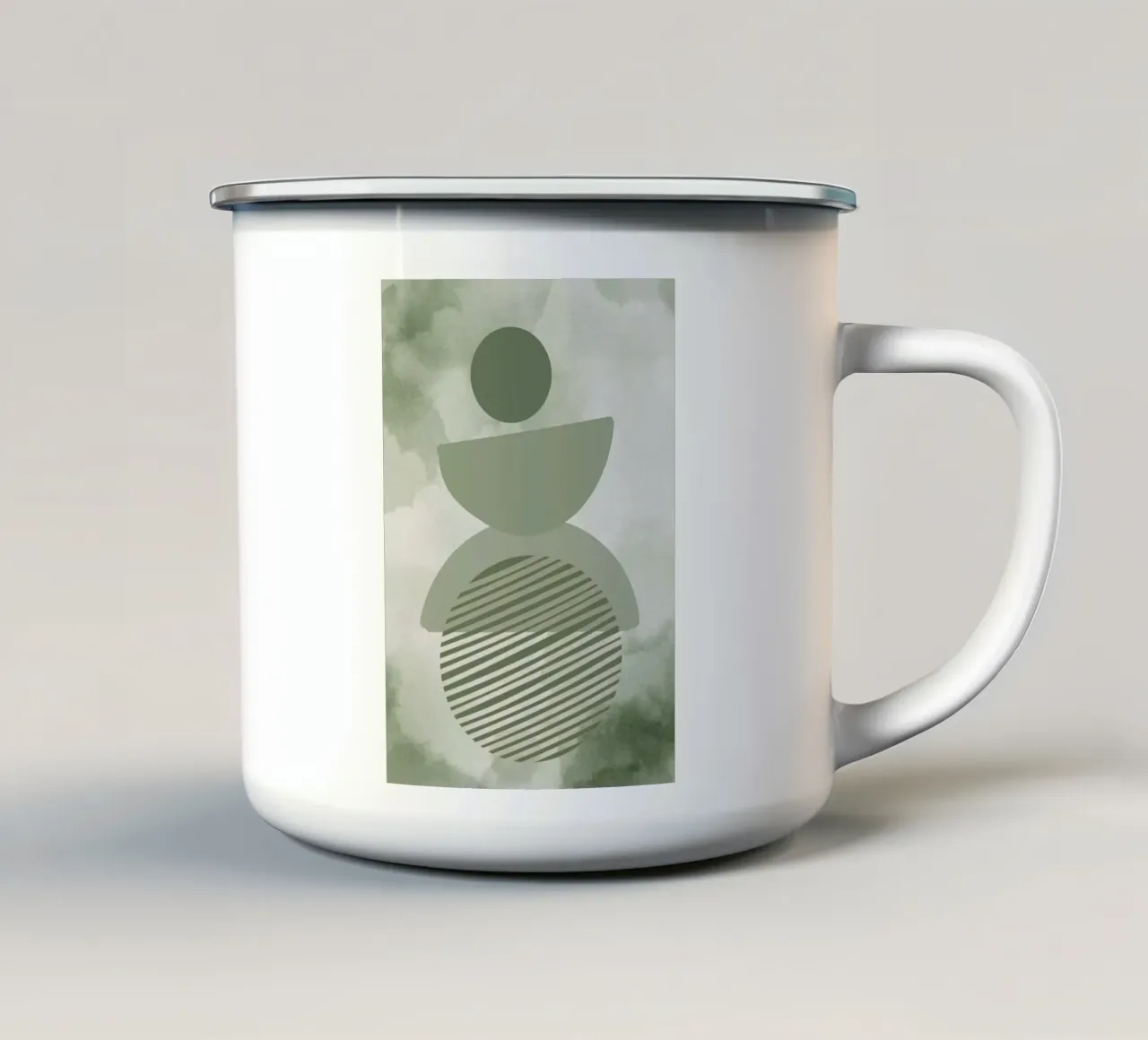 Forma astratta tazza in smalto da HARU HARU
