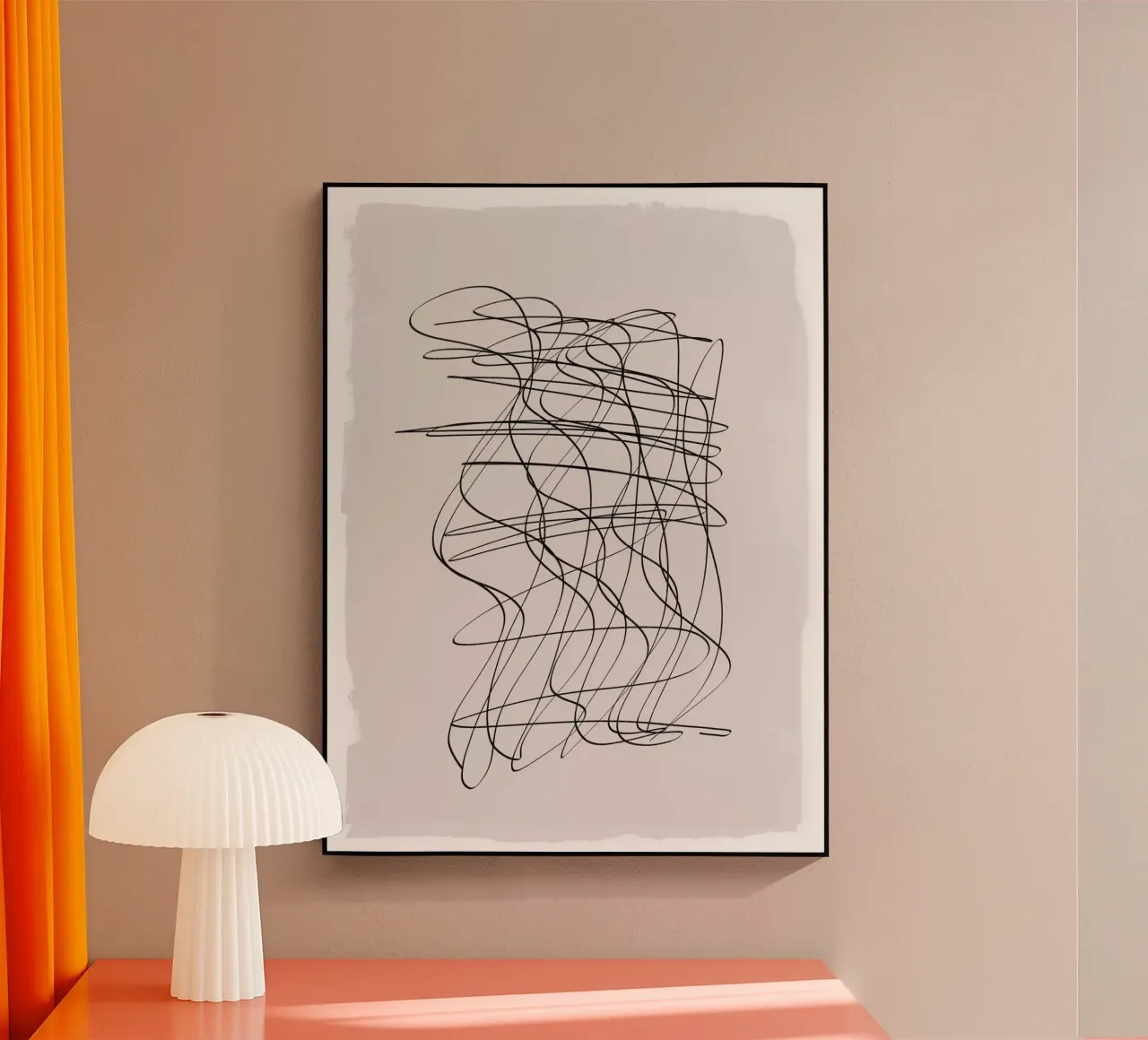 Dance | Minimal Abstract Line Drawing metacrilato de sabidussi