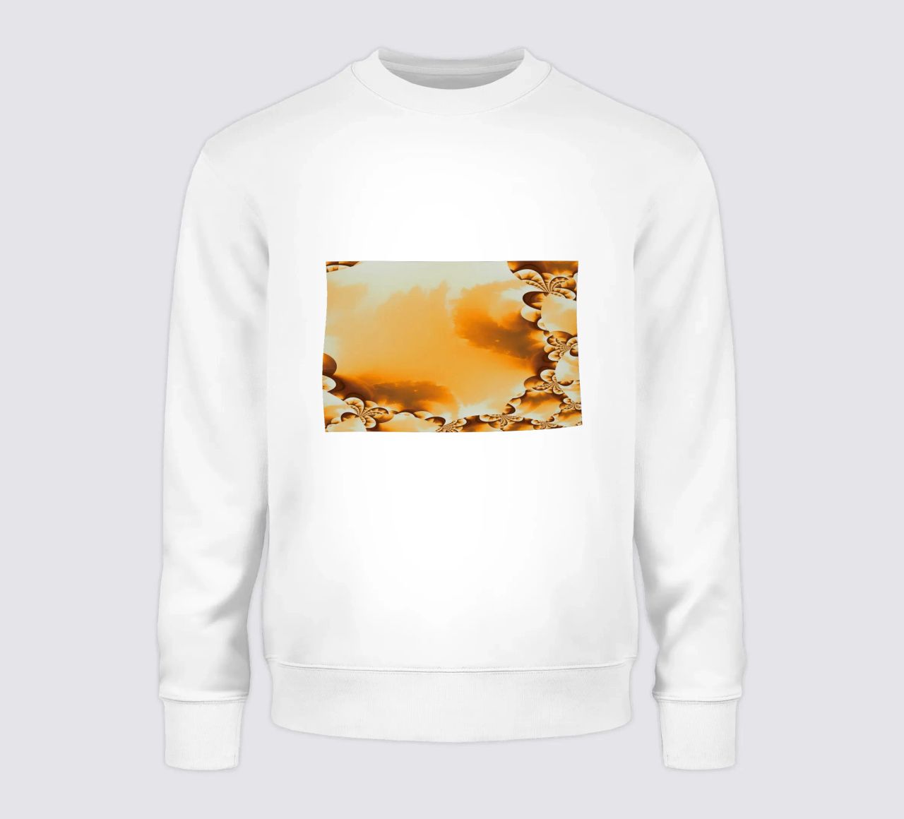 Motivo dinamico astratto in giallo, arancione e marrone. felpa da Something for you
