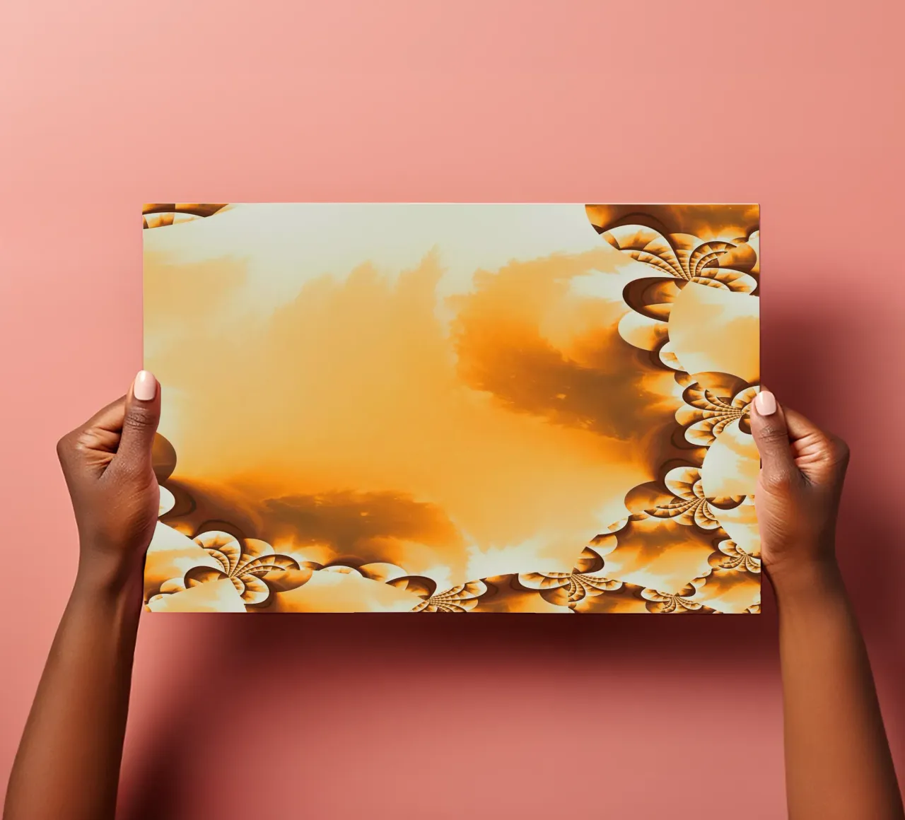 Abstract dynamic pattern in yellow, orange and brown. sticker sheet by Something for you