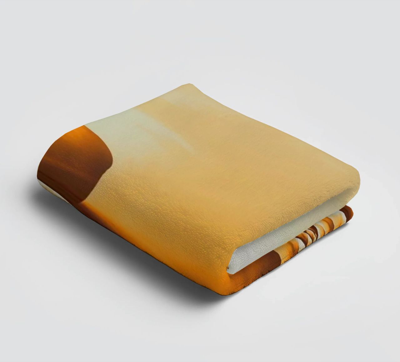 Abstract dynamic pattern in yellow, orange and brown. towel by Something for you