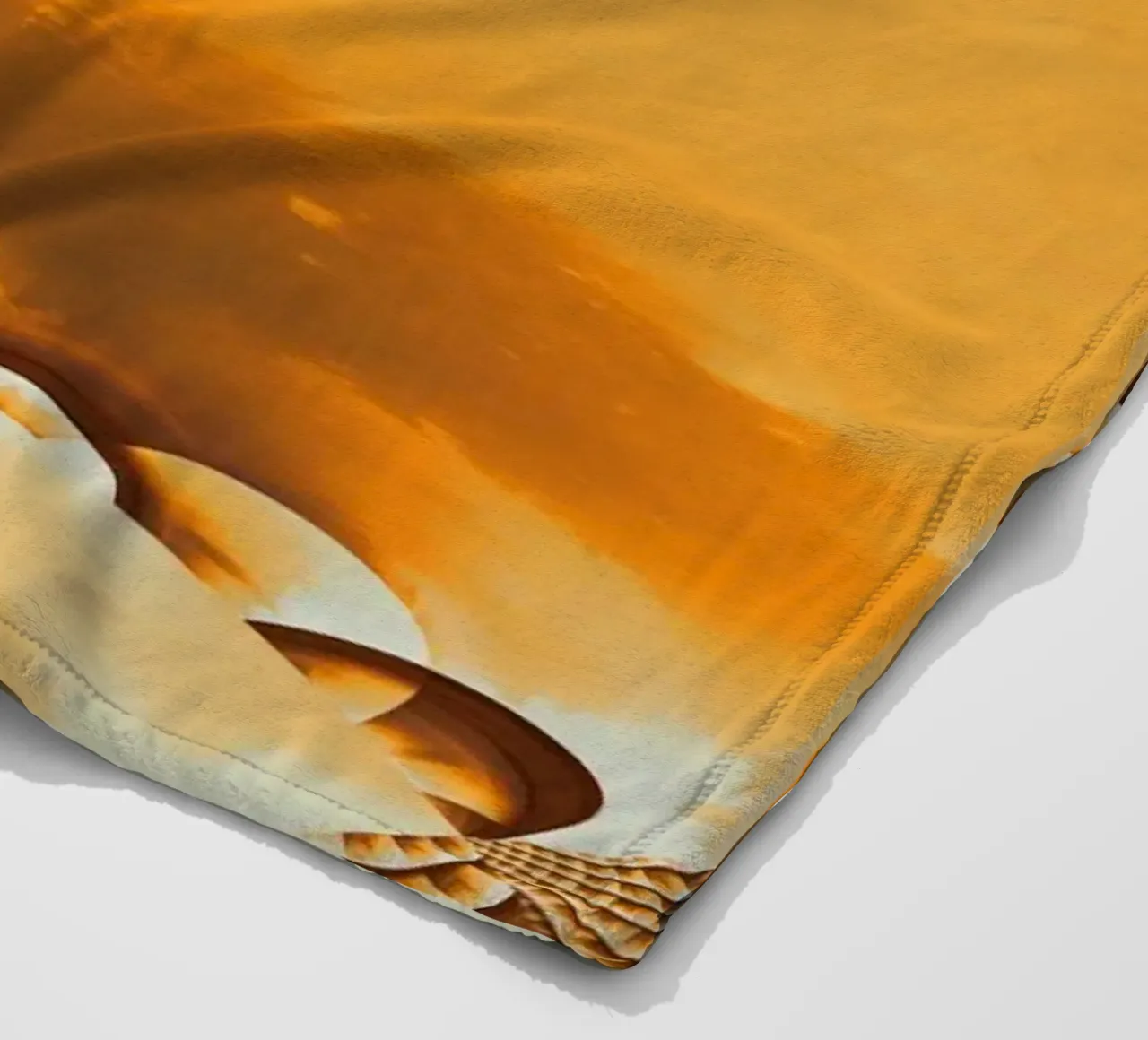 Abstract dynamic pattern in yellow, orange and brown. fleece blanket by Something for you