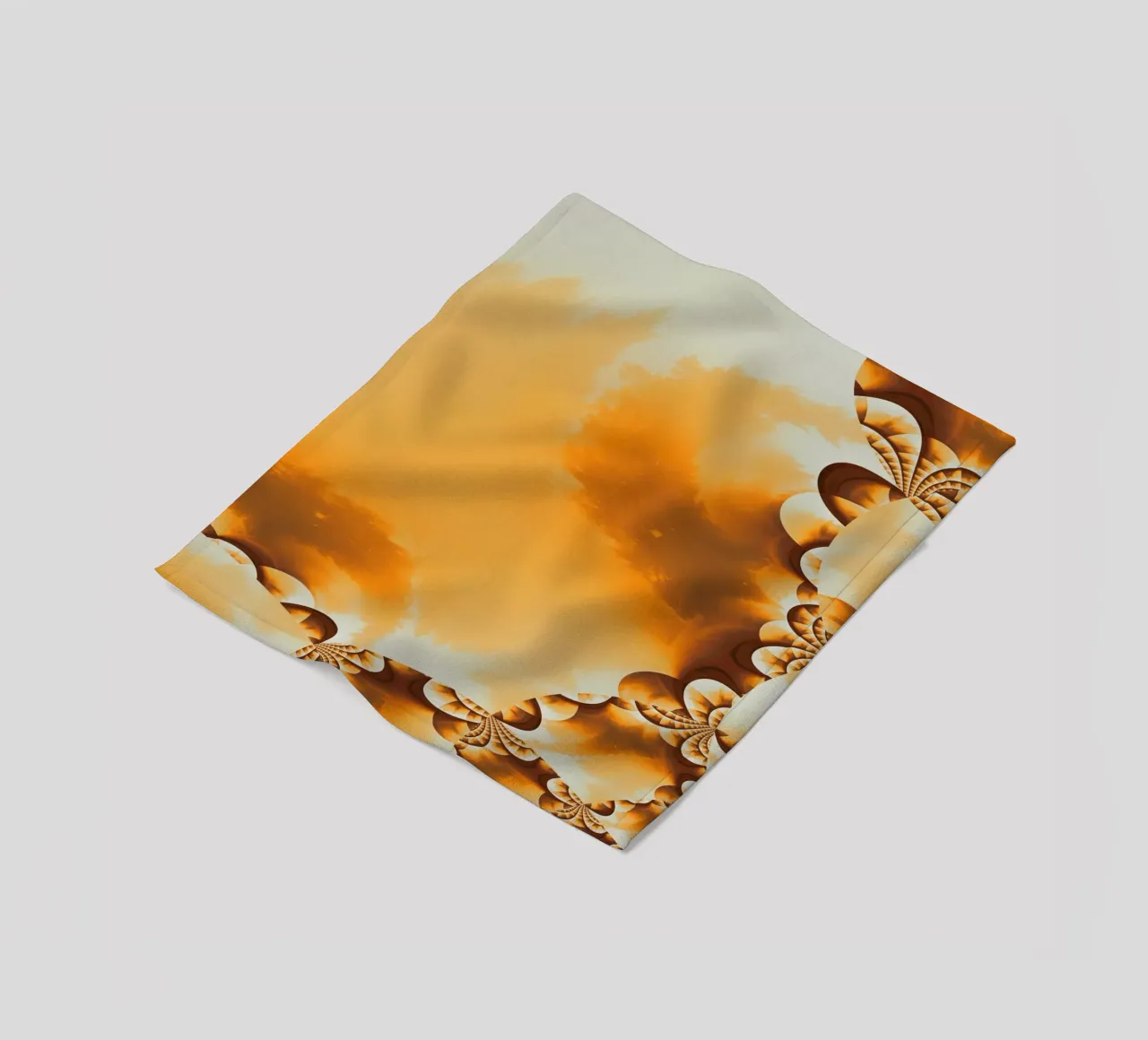 Abstract dynamic pattern in yellow, orange and brown. fleece blanket by Something for you