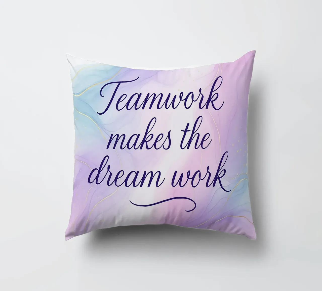 Teamwork Makes The Dream Work cuscino da yp-designs