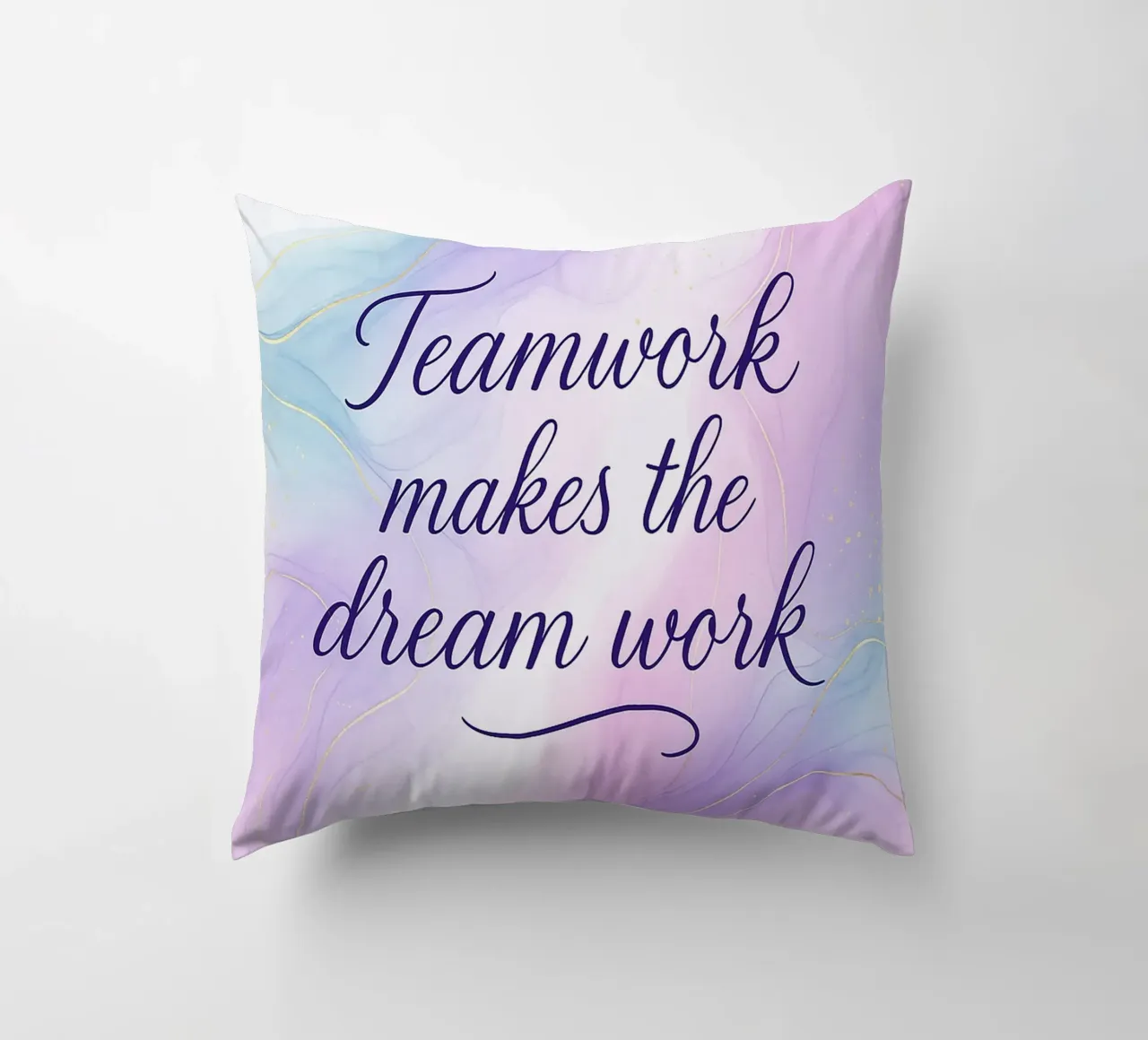 Teamwork Makes The Dream Work cuscino da yp-designs