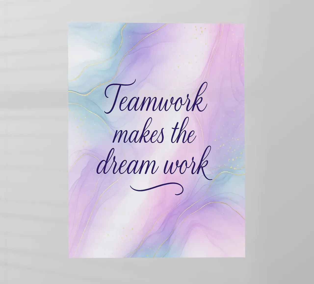 Teamwork Makes The Dream Work pellicola backlit da yp-designs