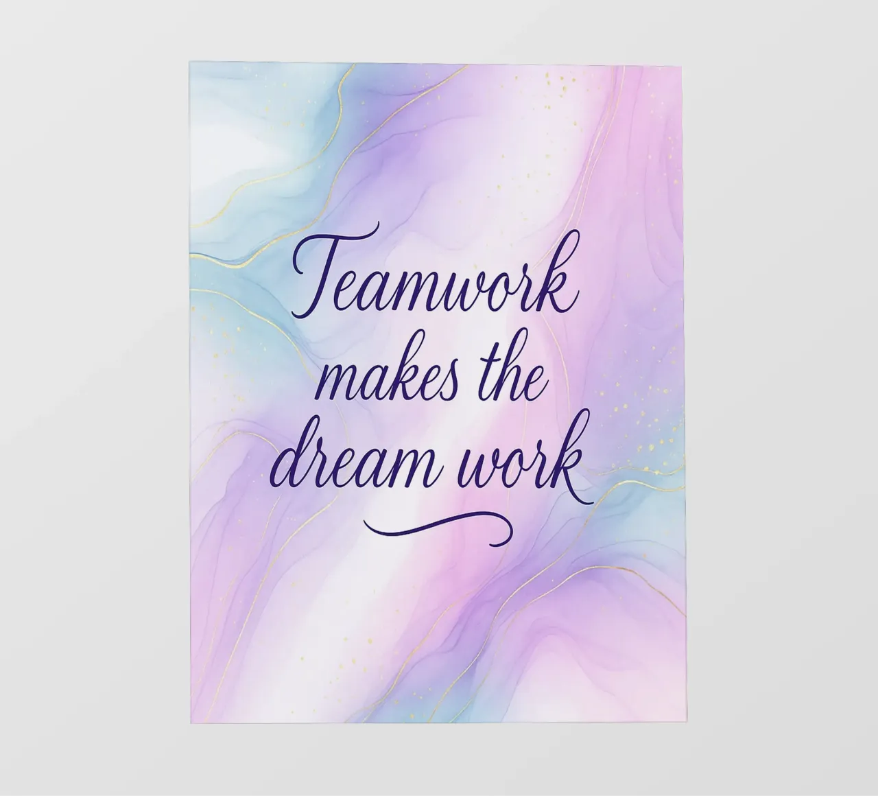 Teamwork Makes The Dream Work pellicola backlit da yp-designs