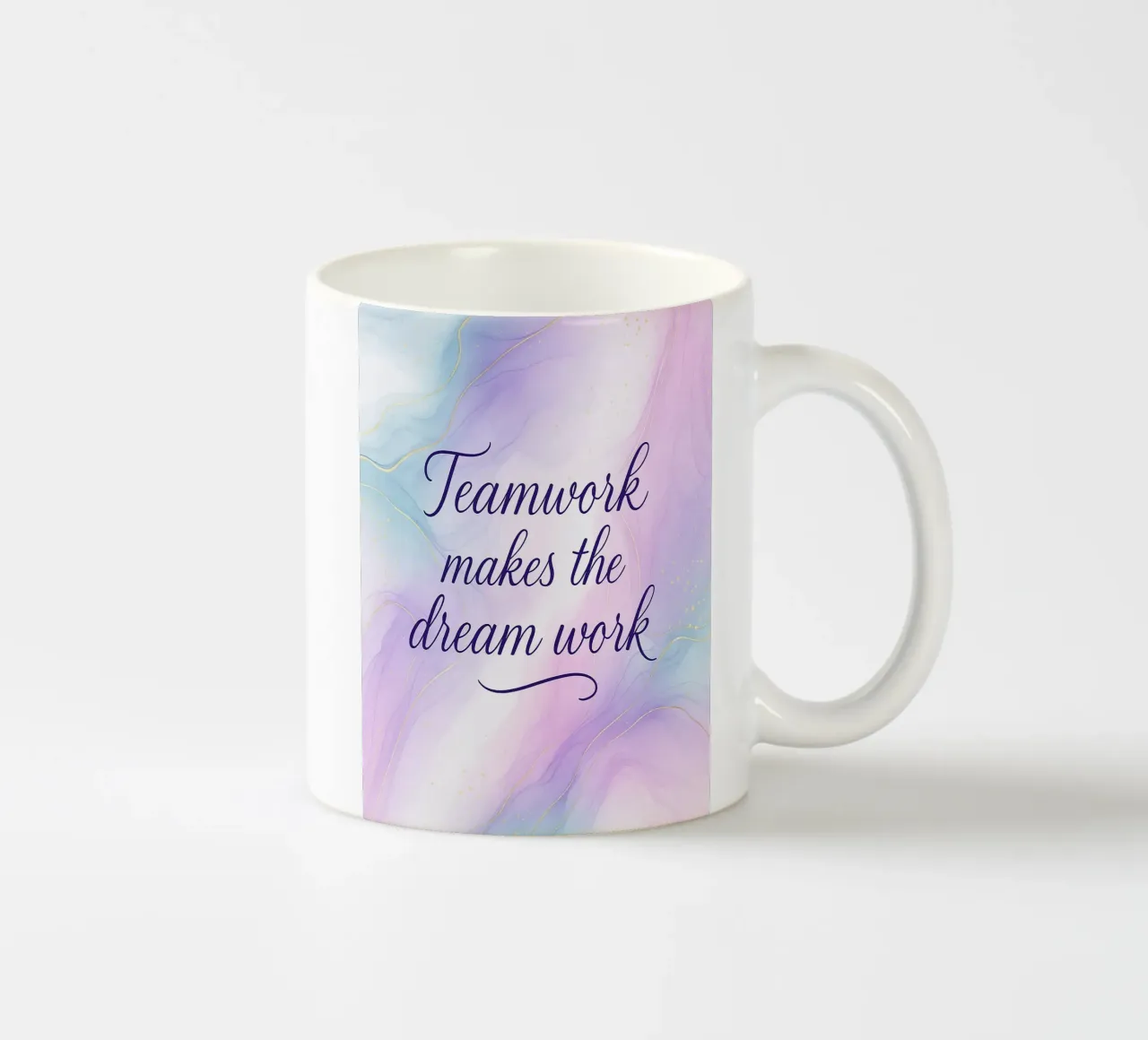 Teamwork Makes The Dream Work tazza in ceramica da yp-designs