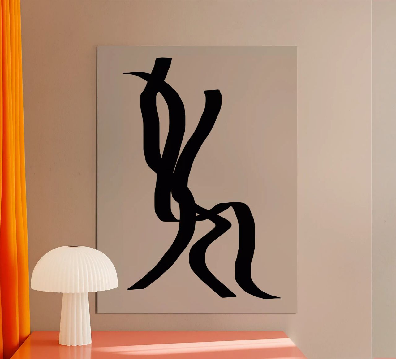 Twined | Abstract Line Drawing poster da sabidussi