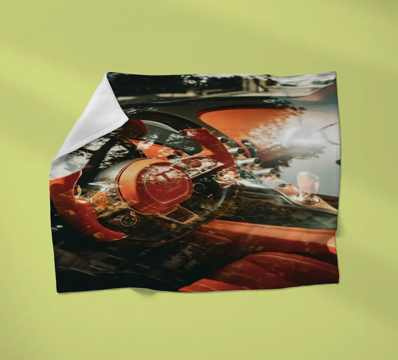 Bugatti coperta in pile da Flo Klein