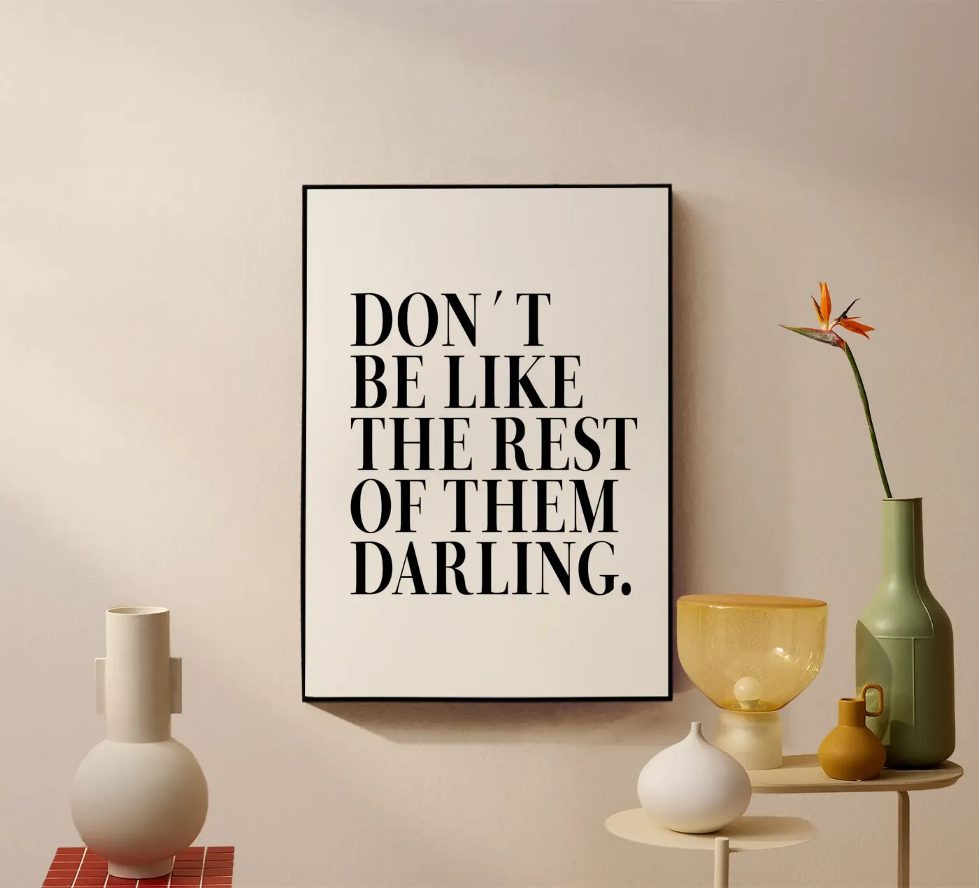 Darling Acryl-Glas von Mia Moore